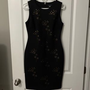Black sheath dress